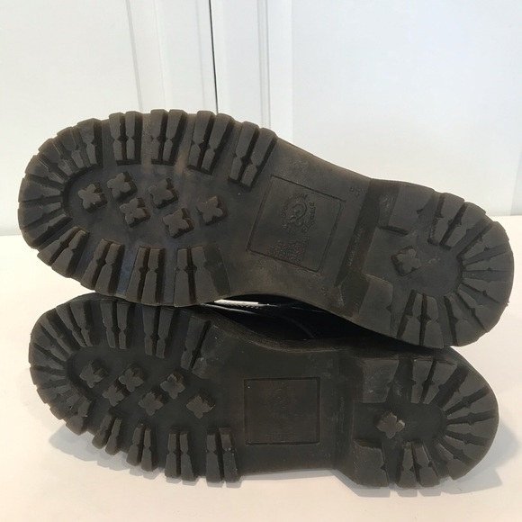 Elegansa Chocolate Brown 8 Eye Lace up Combat Boot - Picture 8 of 10